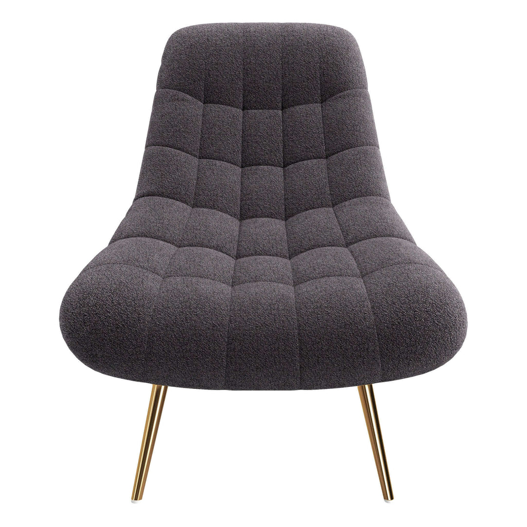 Aubrey French Boucle Lounge Chair (Gray)