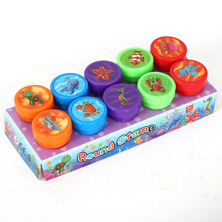10 Pcs Toy Stamp Set