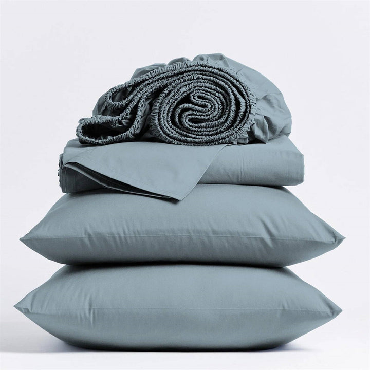 Full Size Aqua Blue 100-Percent Certified Organic Cotton Sheet Set