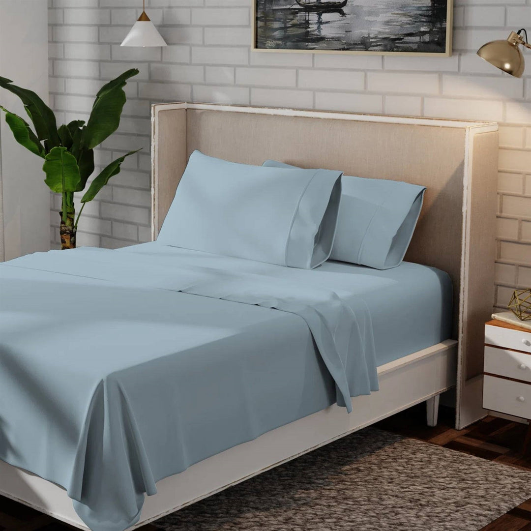 Full Size Aqua Blue 100-Percent Certified Organic Cotton Sheet Set