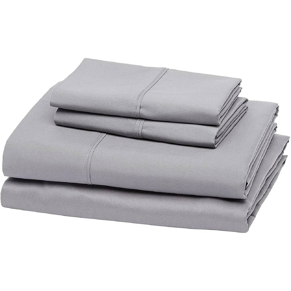 Full Size Silver Grey 100-Percent Egyptian Cotton 1000 Thread Count Sheet Set