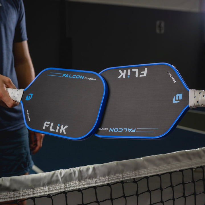 FLiK Falcon Elongated Pickleball Paddle USAP Approved Closeup.