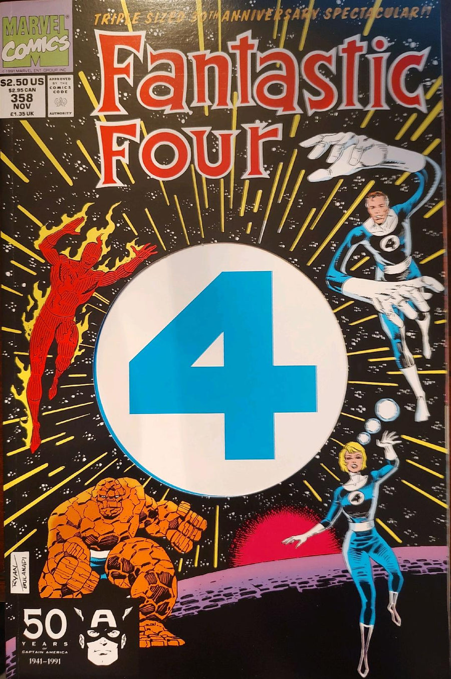 Fantastic Four #358 Comic Book Cover