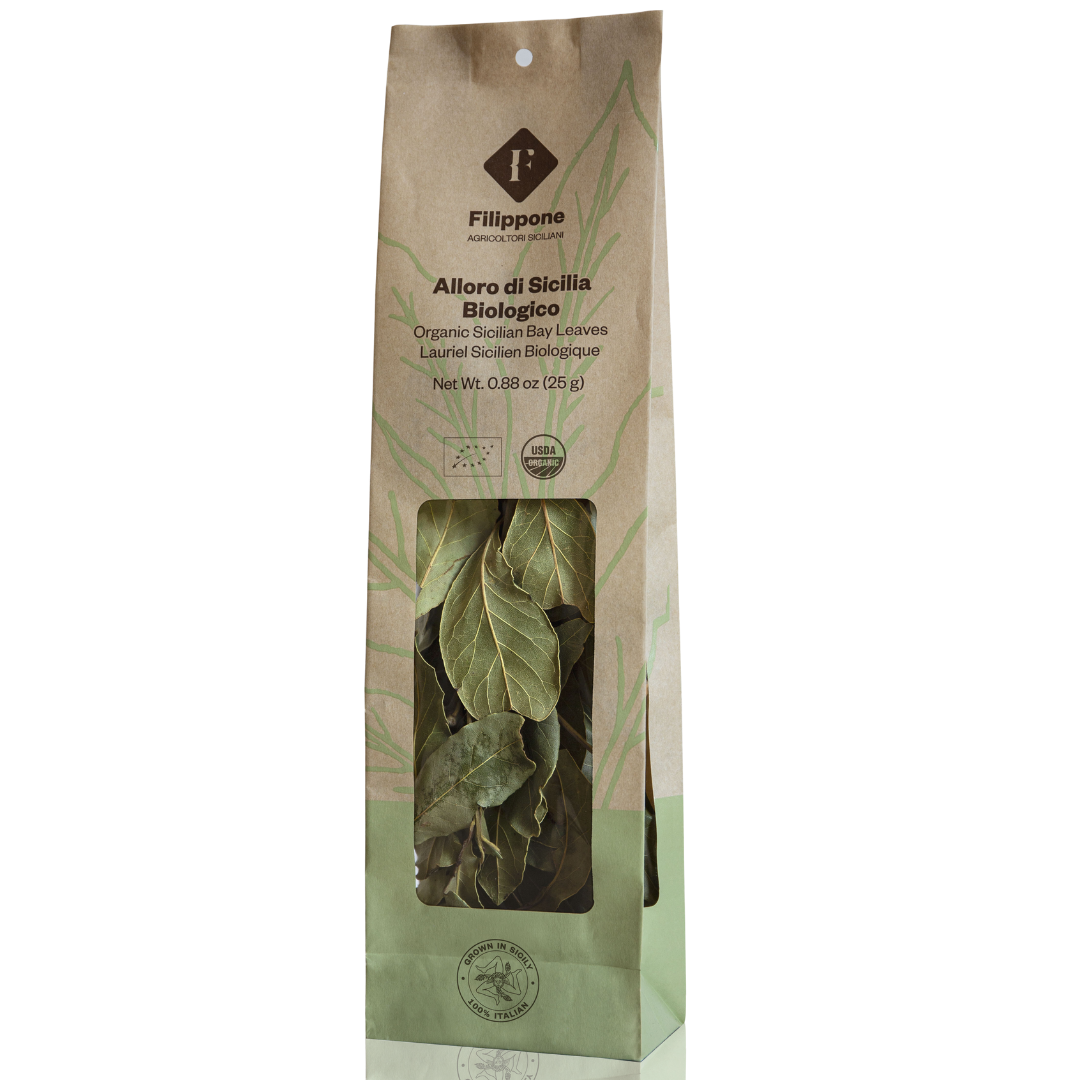 Filippone, Organic Bay Leaves, Italian Dried Leaf 0.88 oz. (25g)