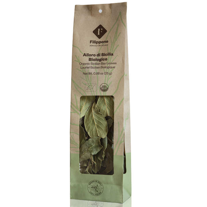 Filippone, Organic Bay Leaves, Italian Dried Leaf 0.88 oz. (25g)