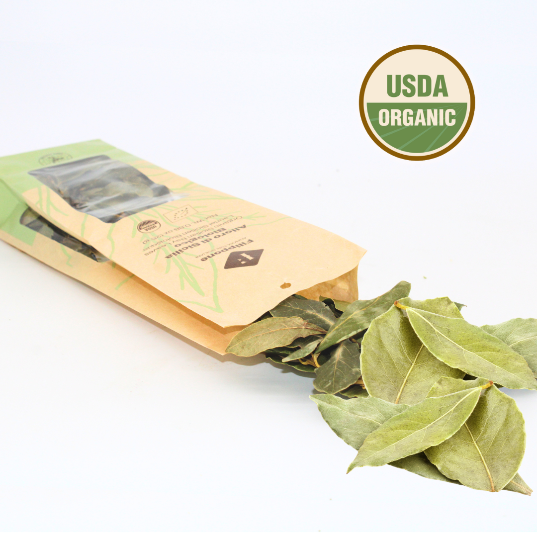 Filippone, Organic Bay Leaves, Italian Dried Leaf 0.88 oz. (25g)