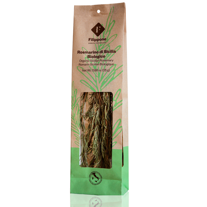 Filippone, Organic Dried Rosemary bunches, Italian Dried Rosemary Leaves, 0.88 oz. (25g)