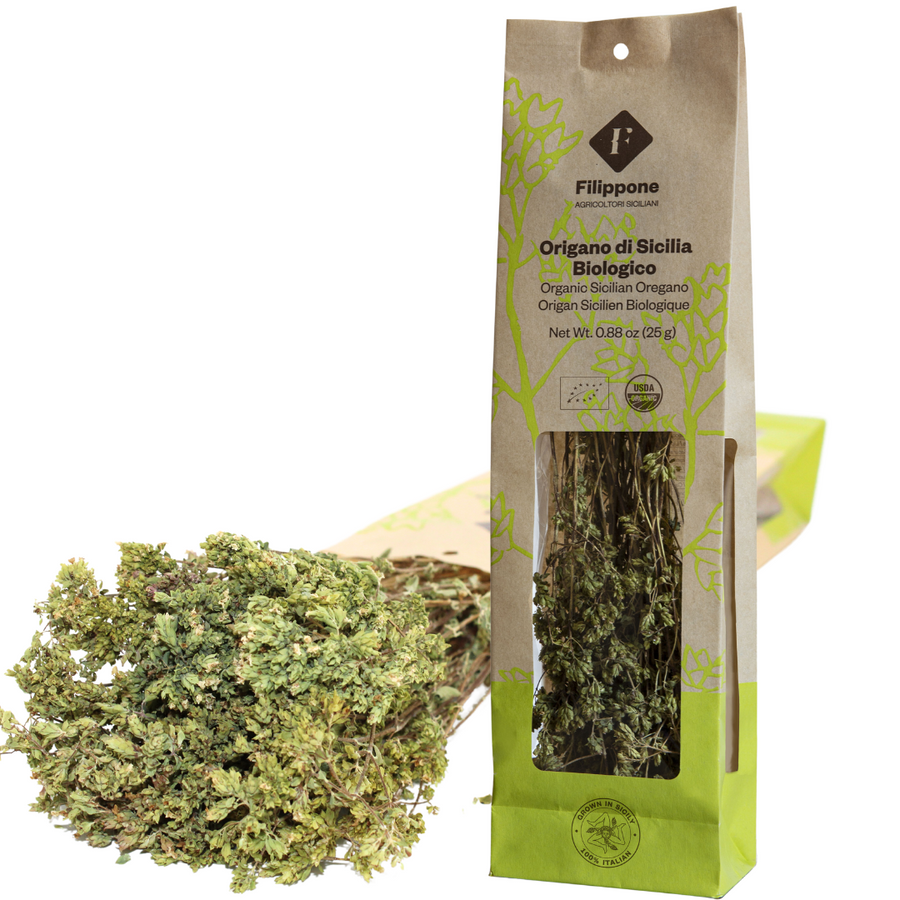 Filippone, Organic Oregano, Italian Dried Oregano Bunches, 0.88 oz. (25g)