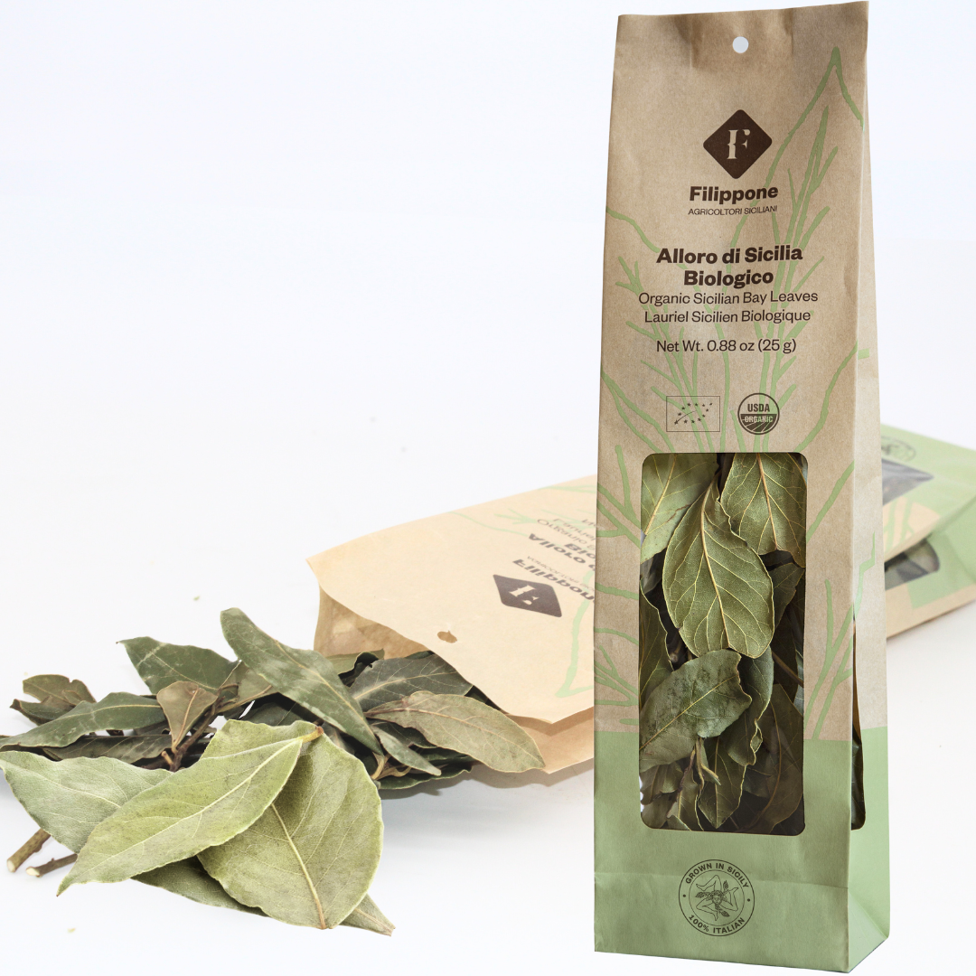 Filippone, Organic Bay Leaves, Italian Dried Leaf 0.88 oz. (25g)