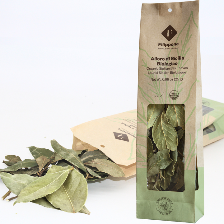 Filippone, Organic Bay Leaves, Italian Dried Leaf 0.88 oz. (25g)