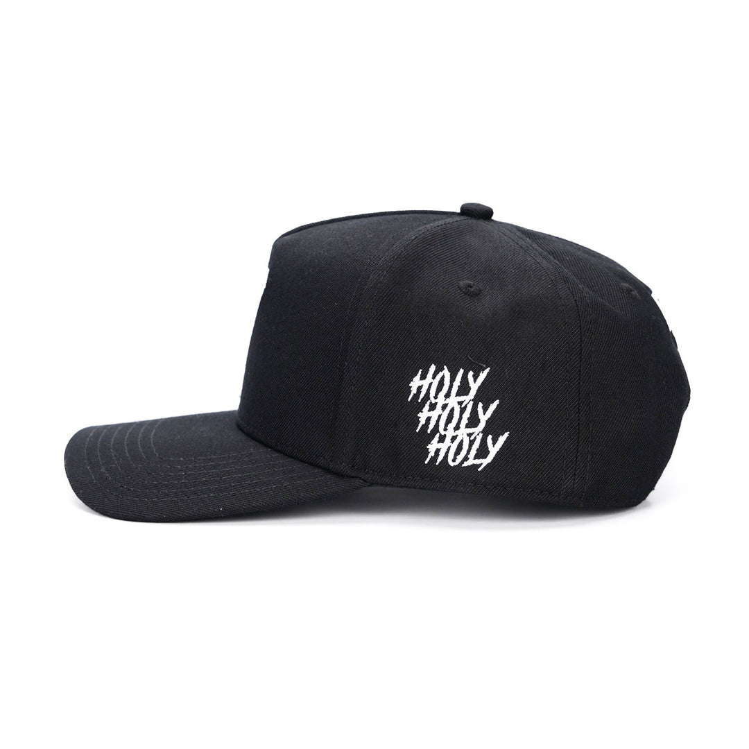 ‘7’ Premium Wool Blend Snapback - Black/White