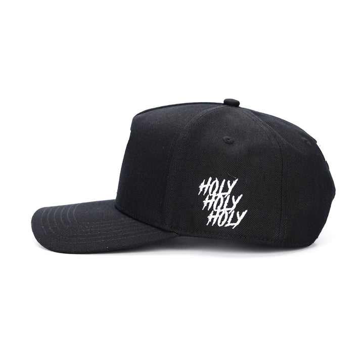 ‘7’ Premium Wool Blend Snapback - Black/White