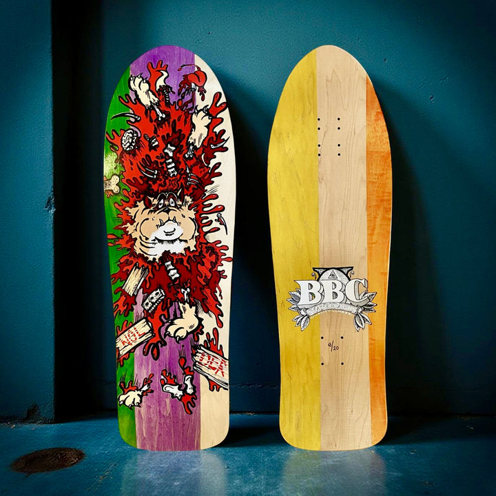 Monty Nolder BBC Exploded Bulldog (#3) Limited Edition Deck 10.2"x32" HAND-PAINTED (1 of 20)
