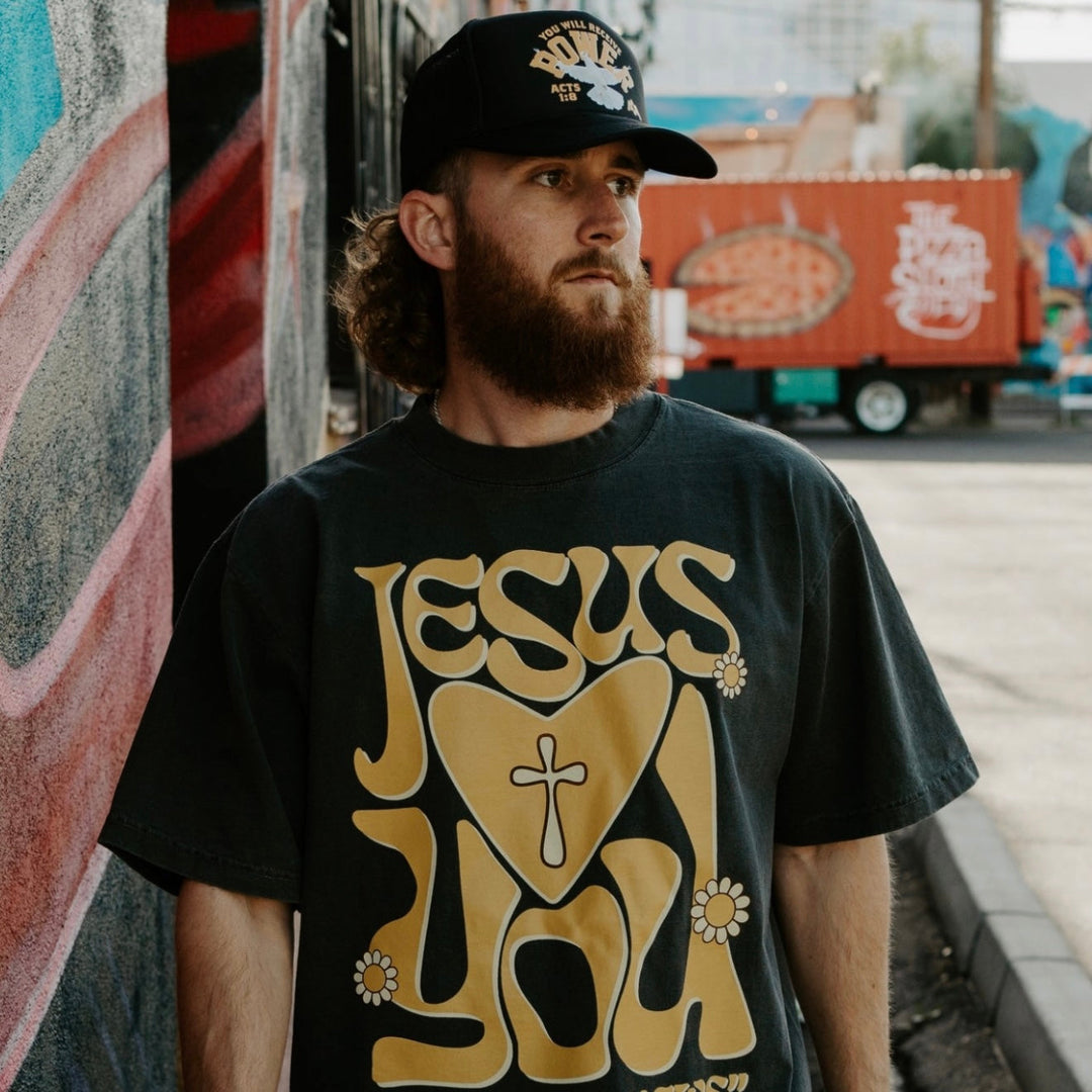 POWER Trucker Hat - Black/Butterscotch