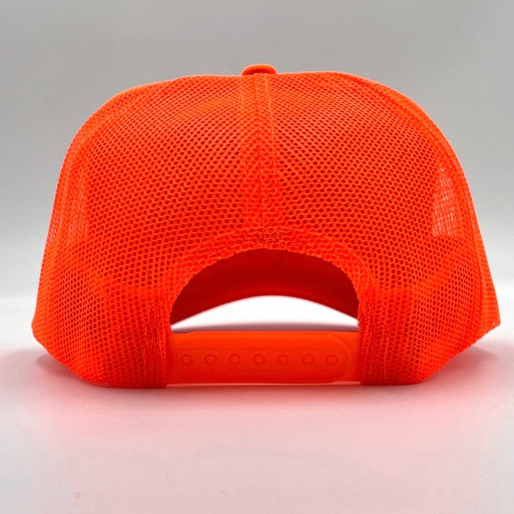 God is With Us Foam Trucker Hat - Neon Orange