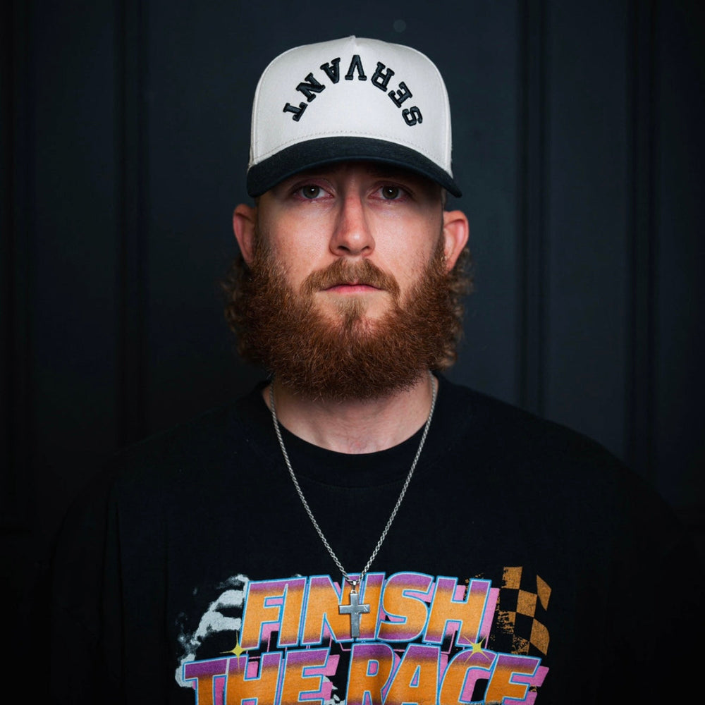 [PRE-ORDER - SHIPS NOVEMBER 7TH] ‘SERVANT’ Premium Snapback Hat - Cream/Black