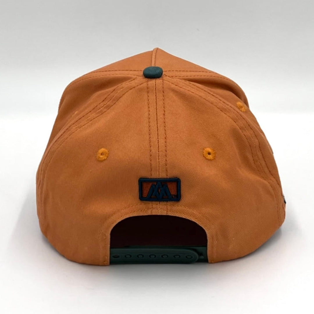 ‘Yahweh’ Premium Cotton Snapback Hat - Copper/Teal