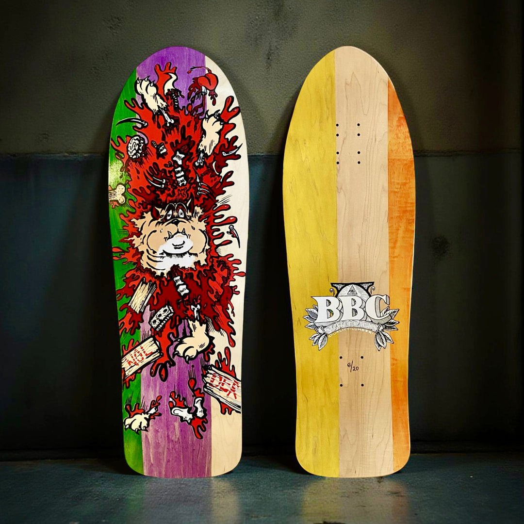 Monty Nolder BBC Exploded Bulldog (#3) Limited Edition Deck 10.2"x32" HAND-PAINTED (1 of 20)