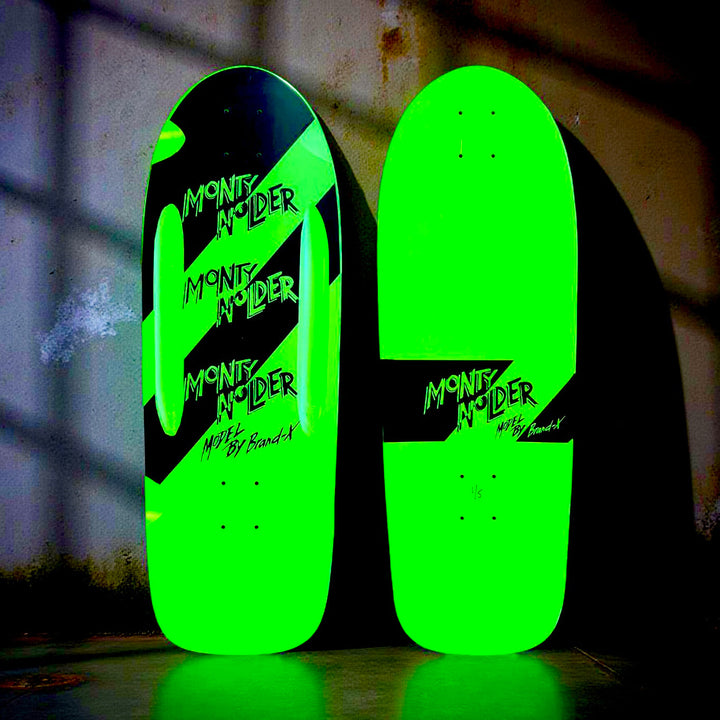Monty Nolder STRIPES Limited Edition ROUTED Deck 10”x30” HAND-PAINTED (1 of 5)