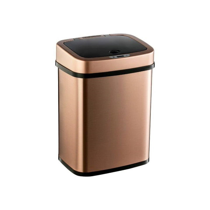 3-Gallon Motion Sensor Touchless Stainless-Steel Trash Can in Copper Gold Finish