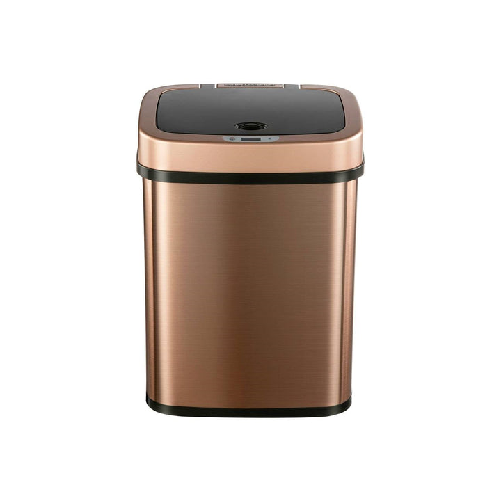3-Gallon Motion Sensor Touchless Stainless-Steel Trash Can in Copper Gold Finish