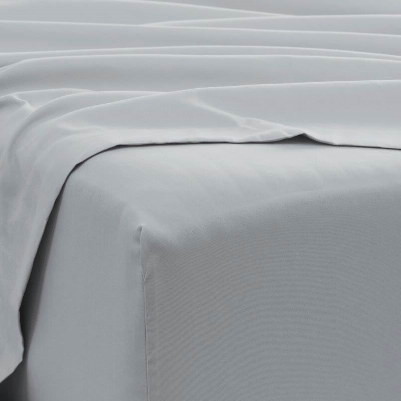 King Size Grey 6 Piece Wrinkle Resistant Microfiber Polyester Sheet Set