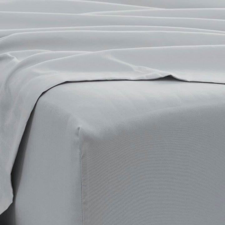 King Size Grey 6 Piece Wrinkle Resistant Microfiber Polyester Sheet Set