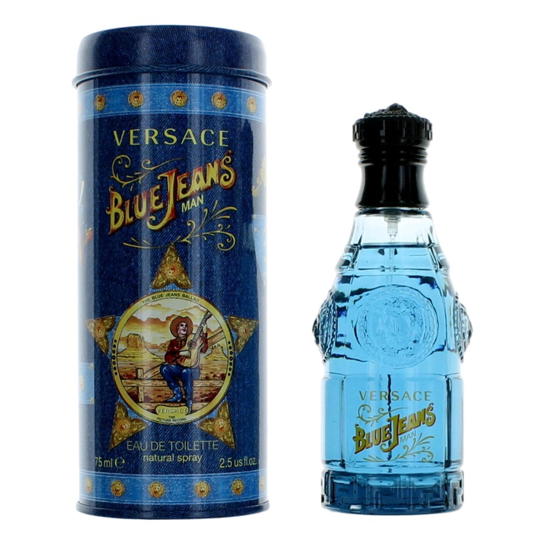 Blue Jeans by Versace, 2.5 oz. Eau De Toilette Spray for Men