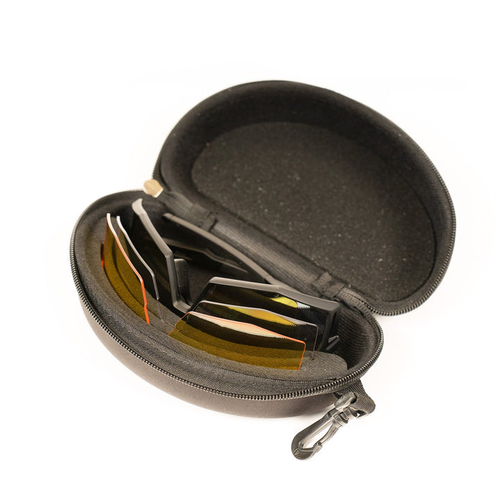 Pro-Guard Glasses Set with Grey Mirrored Lens Case.