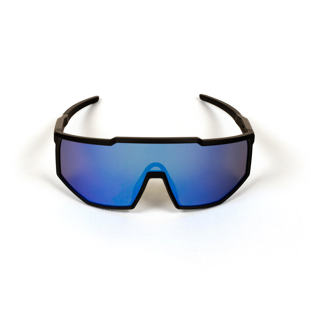 Pro-Guard Glasses Set with Blue Mirrored Lens Front View.