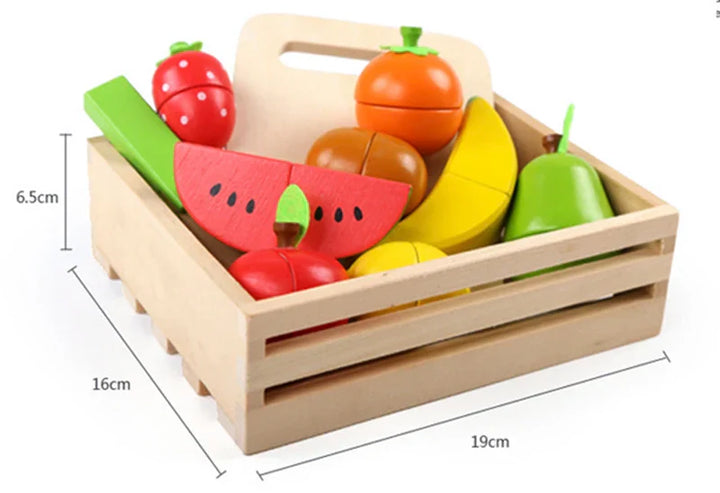 Wooden Fruit and Vegetable Pretend Play Set