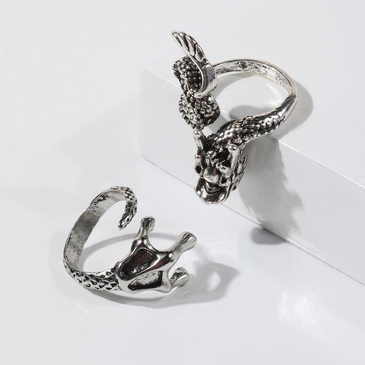 Dragon and Arm Ring Metal for Cosplay Game Night Dungeons and Dragons (adjustable)