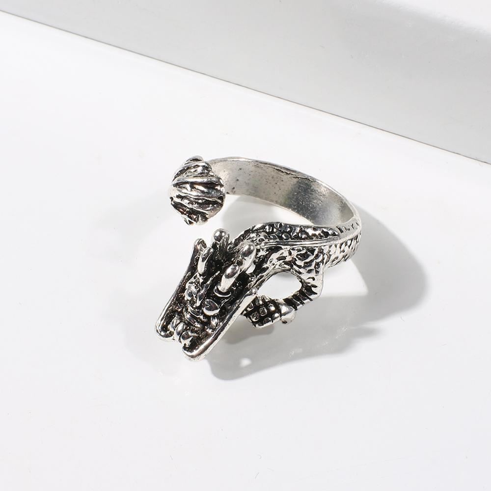 Dragon Ring Metal for Cosplay Game Night Dungeons and Dragons  (adjustable)