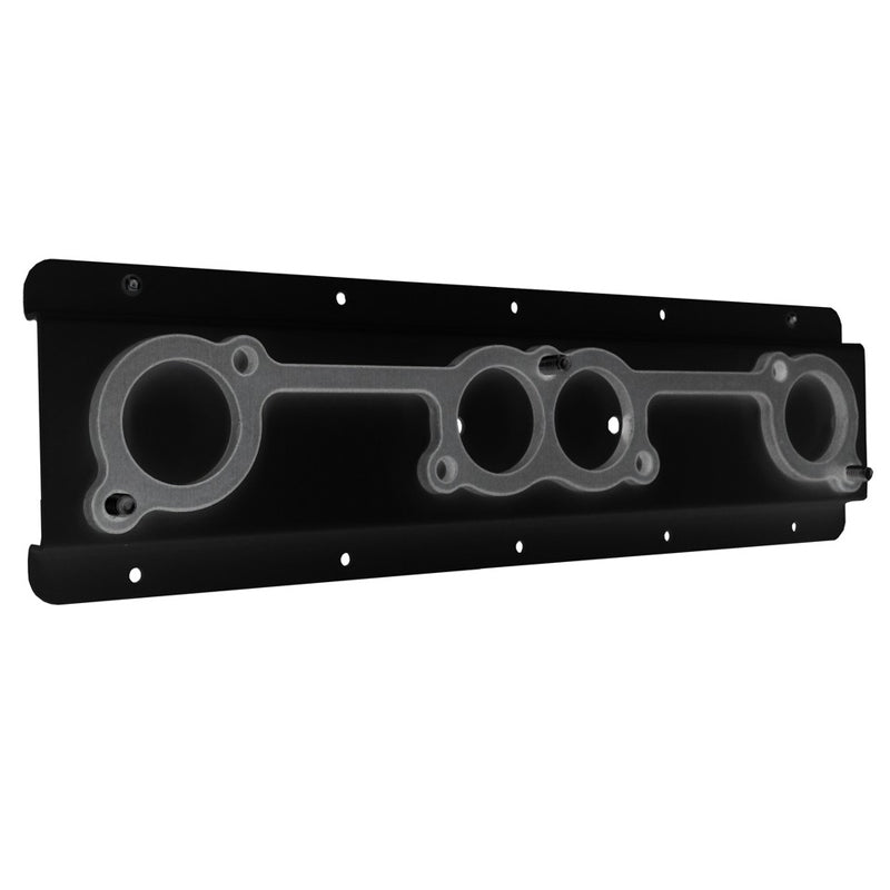 Header Rack Spread Port Flat Mount Black