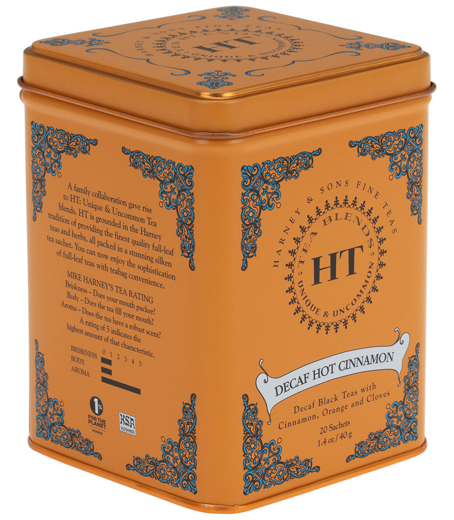 Decaf Hot Cinnamon Spice Tea HT Tin of 20 Sachets