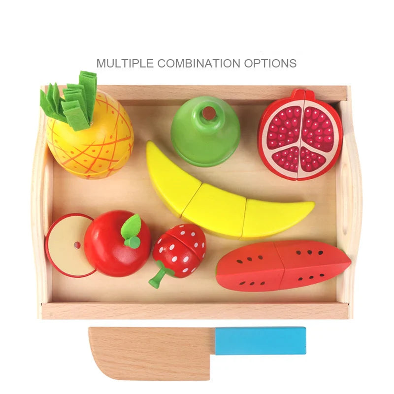 Wooden Fruit and Vegetable Pretend Play Set