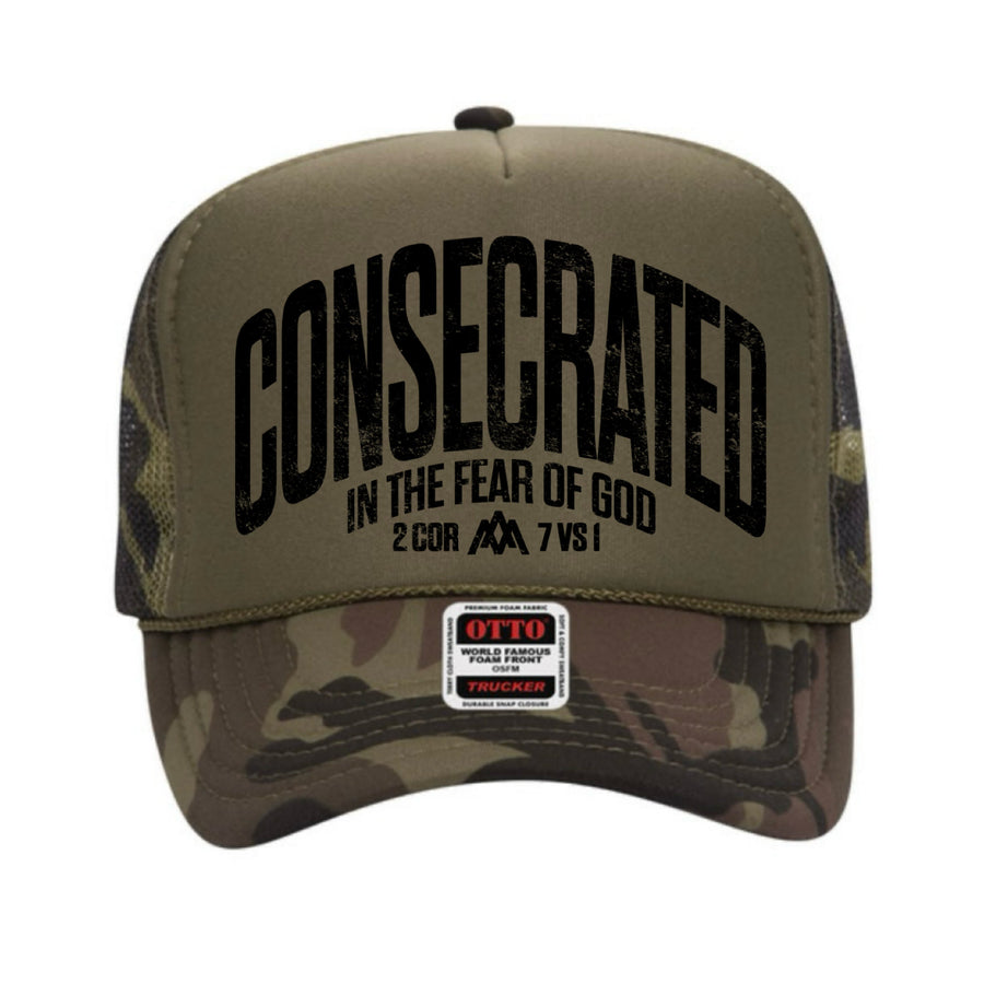 CONSECRATED Foam Trucker - Olive/Camo