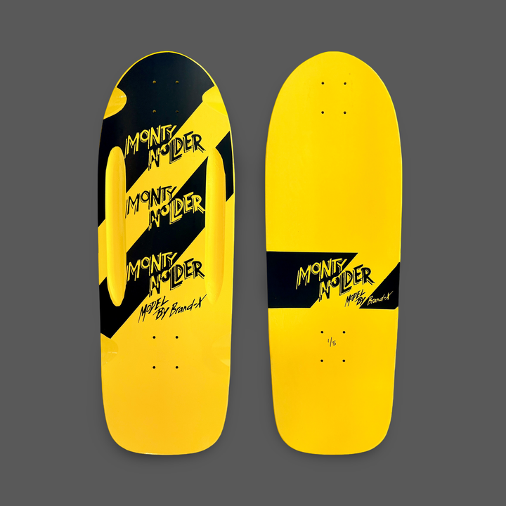 Monty Nolder STRIPES Limited Edition ROUTED Deck 10”x30” HAND-PAINTED (1 of 5)