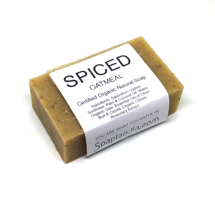 Spiced Oatmeal Bar Soap, Certified Organic