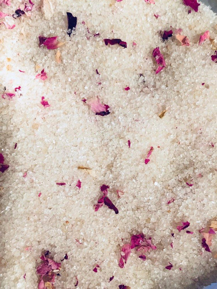 Rose Petal Infused Artisan Culinary Sugar Photo