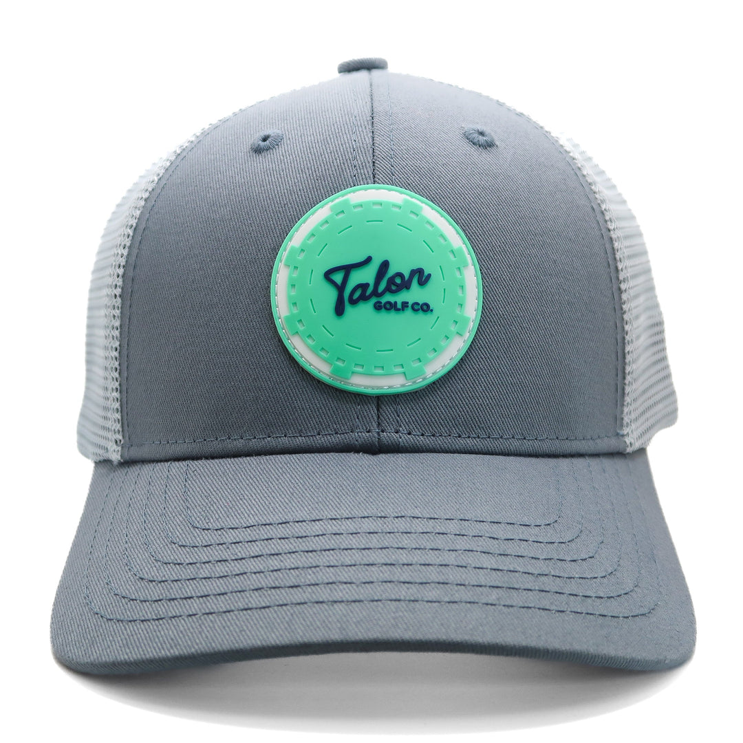 Mint Poker Chip Trucker Hat Photo.