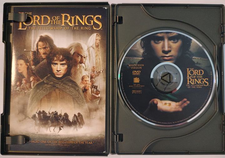 The Lord of the Rings: The Fellowship of the Ring (2 DVDs, 2001) Inside
