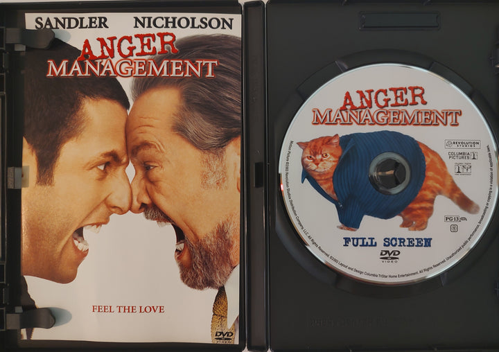 Anger Management (DVD, 2003, Full Frame Special Edition) Inside