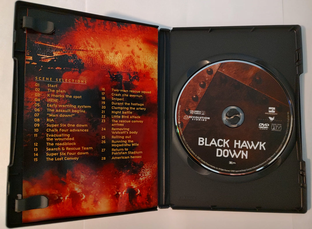 Black Hawk Down DVD (2001) Inside