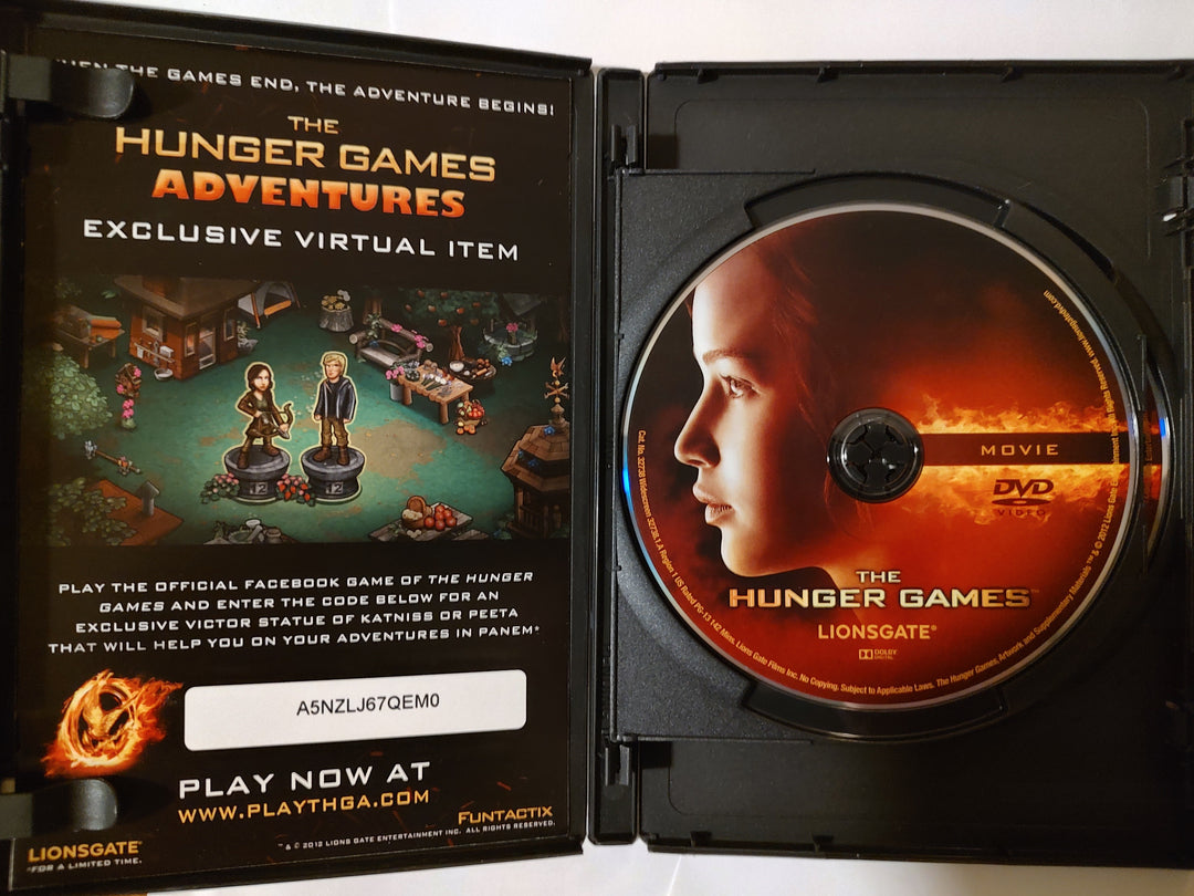 The Hunger Games DVD Inside