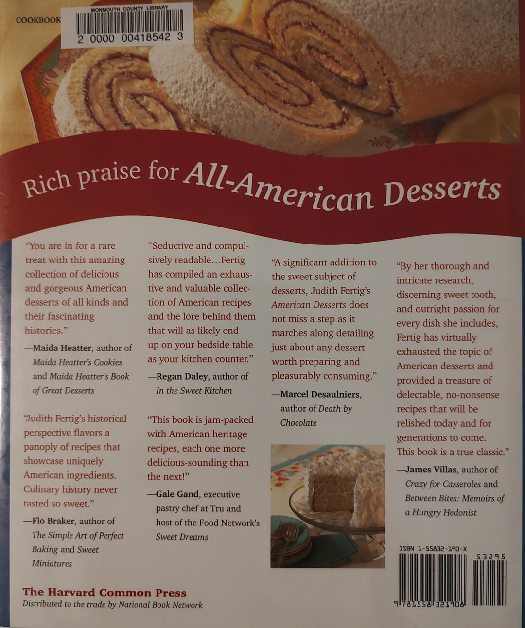All American Desserts Book Back