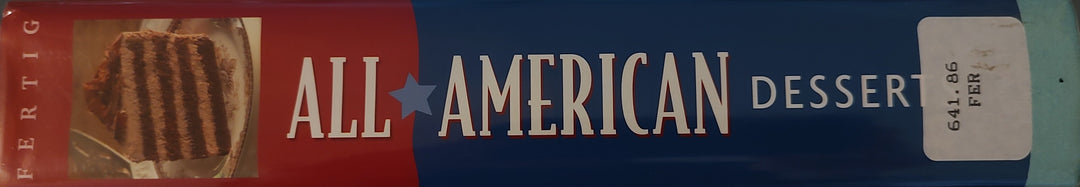 All American Desserts Book Spine
