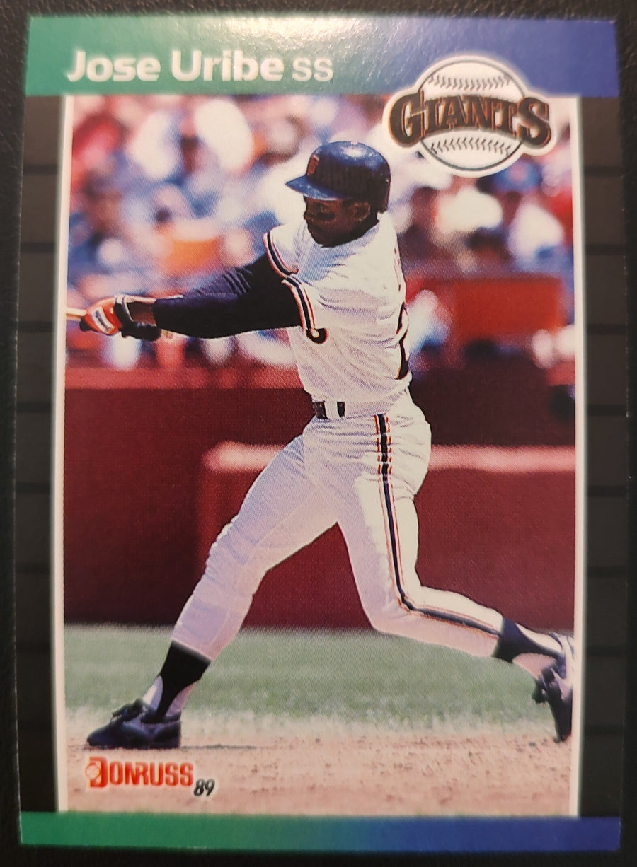 Jose Uribe #131 *Denotes* Next to Performance DOB Error 1989 Donruss