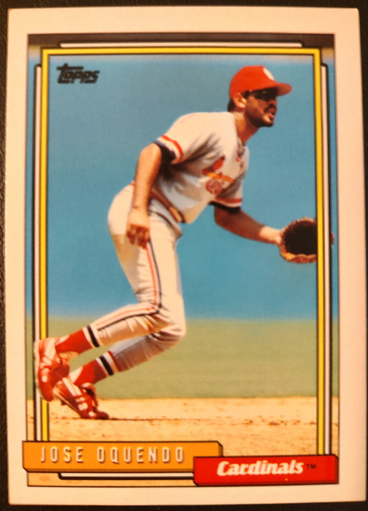 Jose Oquendo #723 1992 Topps Baseball Card