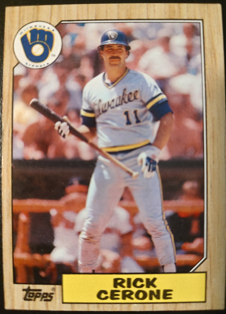 Rick Cerone #129 1987 Topps Baseball Card